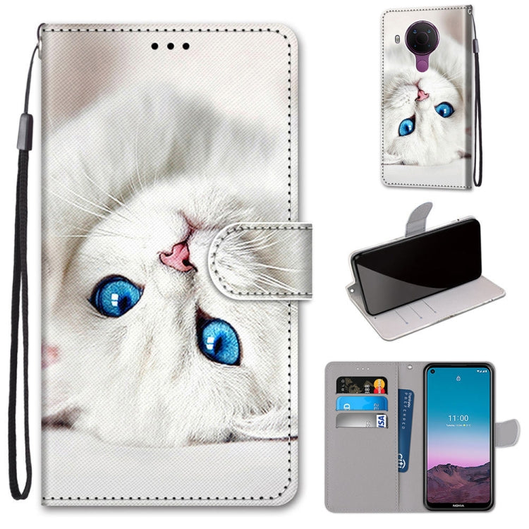 Coloured Drawing Cross Texture Horizontal Flip PU Leather Case with Holder & Card Slots & Wallet & Lanyard, For OPPO Realme C15 / C12 / C25 / 7i (Global) / Narzo 20 / 30A, For Nokia 5.4, For Nokia 1.4����������������������������������������������������...