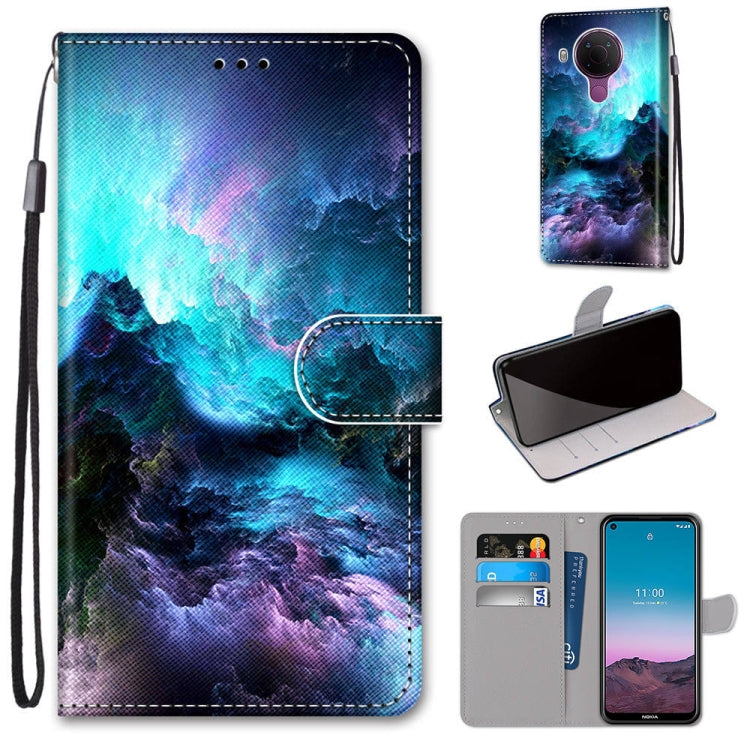 Coloured Drawing Cross Texture Horizontal Flip PU Leather Case with Holder & Card Slots & Wallet & Lanyard, For OPPO Realme C15 / C12 / C25 / 7i (Global) / Narzo 20 / 30A, For Nokia 5.4, For Nokia 1.4����������������������������������������������������...