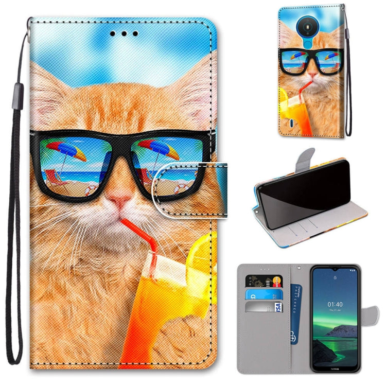 Coloured Drawing Cross Texture Horizontal Flip PU Leather Case with Holder & Card Slots & Wallet & Lanyard, For OPPO Realme C15 / C12 / C25 / 7i (Global) / Narzo 20 / 30A, For Nokia 5.4, For Nokia 1.4����������������������������������������������������...