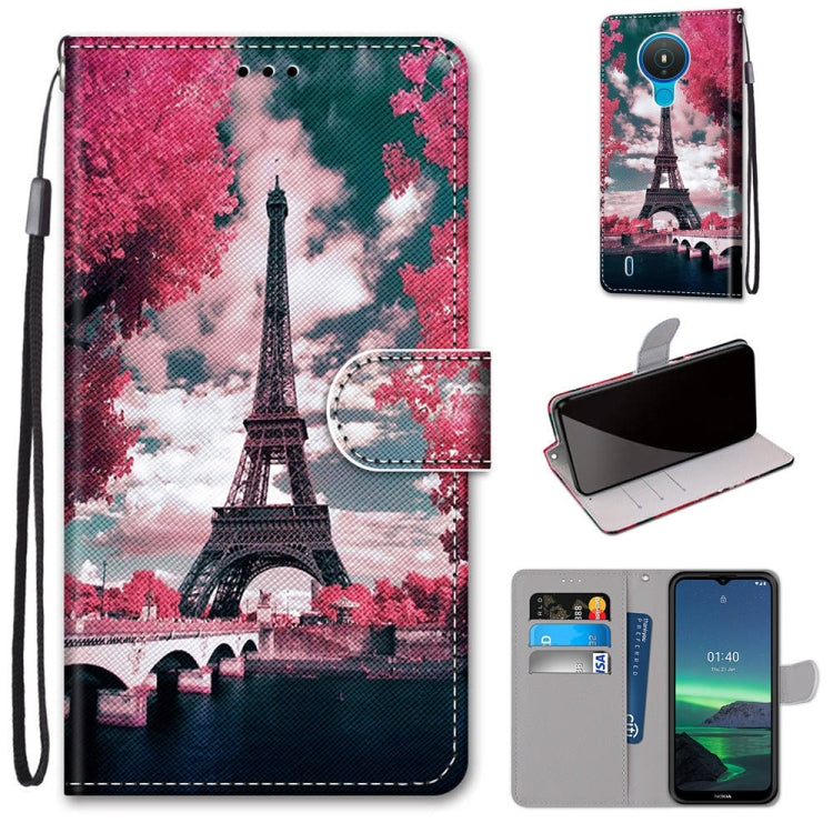 Coloured Drawing Cross Texture Horizontal Flip PU Leather Case with Holder & Card Slots & Wallet & Lanyard, For OPPO Realme C15 / C12 / C25 / 7i (Global) / Narzo 20 / 30A, For Nokia 5.4, For Nokia 1.4����������������������������������������������������...