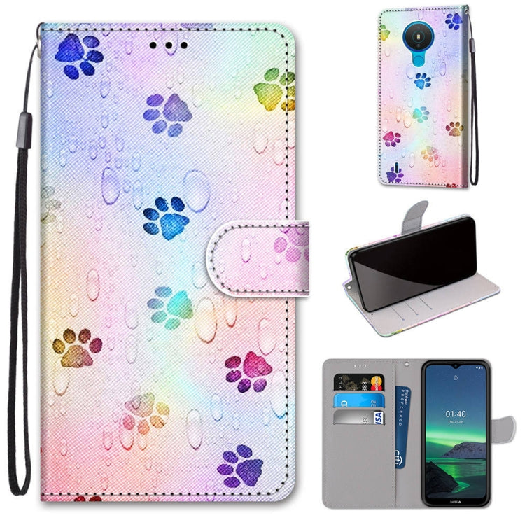 Coloured Drawing Cross Texture Horizontal Flip PU Leather Case with Holder & Card Slots & Wallet & Lanyard, For OPPO Realme C15 / C12 / C25 / 7i (Global) / Narzo 20 / 30A, For Nokia 5.4, For Nokia 1.4����������������������������������������������������...