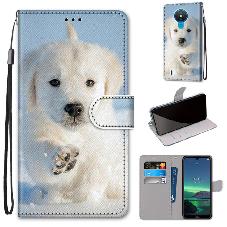 Coloured Drawing Cross Texture Horizontal Flip PU Leather Case with Holder & Card Slots & Wallet & Lanyard, For OPPO Realme C15 / C12 / C25 / 7i (Global) / Narzo 20 / 30A, For Nokia 5.4, For Nokia 1.4����������������������������������������������������...
