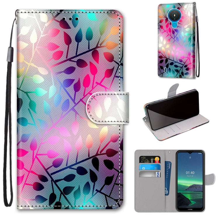 Coloured Drawing Cross Texture Horizontal Flip PU Leather Case with Holder & Card Slots & Wallet & Lanyard, For OPPO Realme C15 / C12 / C25 / 7i (Global) / Narzo 20 / 30A, For Nokia 5.4, For Nokia 1.4����������������������������������������������������...