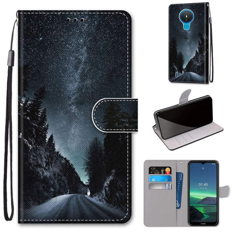 Coloured Drawing Cross Texture Horizontal Flip PU Leather Case with Holder & Card Slots & Wallet & Lanyard, For OPPO Realme C15 / C12 / C25 / 7i (Global) / Narzo 20 / 30A, For Nokia 5.4, For Nokia 1.4����������������������������������������������������...