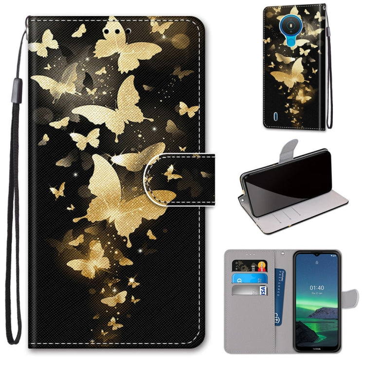 Coloured Drawing Cross Texture Horizontal Flip PU Leather Case with Holder & Card Slots & Wallet & Lanyard, For OPPO Realme C15 / C12 / C25 / 7i (Global) / Narzo 20 / 30A, For Nokia 5.4, For Nokia 1.4����������������������������������������������������...