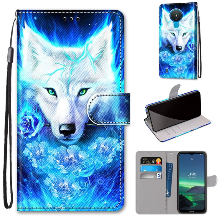 Coloured Drawing Cross Texture Horizontal Flip PU Leather Case with Holder & Card Slots & Wallet & Lanyard, For OPPO Realme C15 / C12 / C25 / 7i (Global) / Narzo 20 / 30A, For Nokia 5.4, For Nokia 1.4����������������������������������������������������...