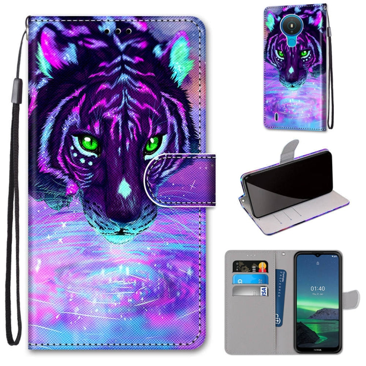 Coloured Drawing Cross Texture Horizontal Flip PU Leather Case with Holder & Card Slots & Wallet & Lanyard, For OPPO Realme C15 / C12 / C25 / 7i (Global) / Narzo 20 / 30A, For Nokia 5.4, For Nokia 1.4����������������������������������������������������...