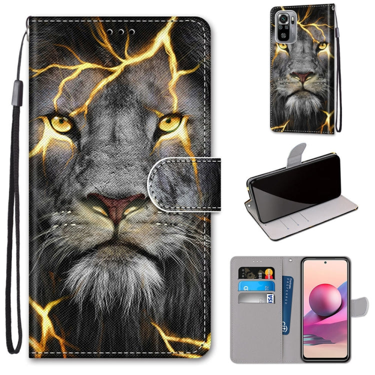 Coloured Drawing Cross Texture Horizontal Flip PU Leather Case with Holder & Card Slots & Wallet & Lanyard, For Xiaomi Redmi Note 10 4G / Note 10s, For Xiaomi Redmi Note 10 5G, For Xiaomi Redmi Note 10 Pro Max / Note 10 Pro�����������������������������...
