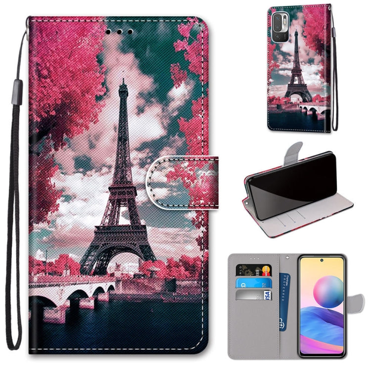 Coloured Drawing Cross Texture Horizontal Flip PU Leather Case with Holder & Card Slots & Wallet & Lanyard, For Xiaomi Redmi Note 10 4G / Note 10s, For Xiaomi Redmi Note 10 5G, For Xiaomi Redmi Note 10 Pro Max / Note 10 Pro�����������������������������...