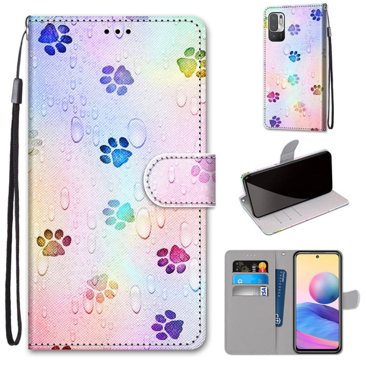 Coloured Drawing Cross Texture Horizontal Flip PU Leather Case with Holder & Card Slots & Wallet & Lanyard, For Xiaomi Redmi Note 10 4G / Note 10s, For Xiaomi Redmi Note 10 5G, For Xiaomi Redmi Note 10 Pro Max / Note 10 Pro�����������������������������...