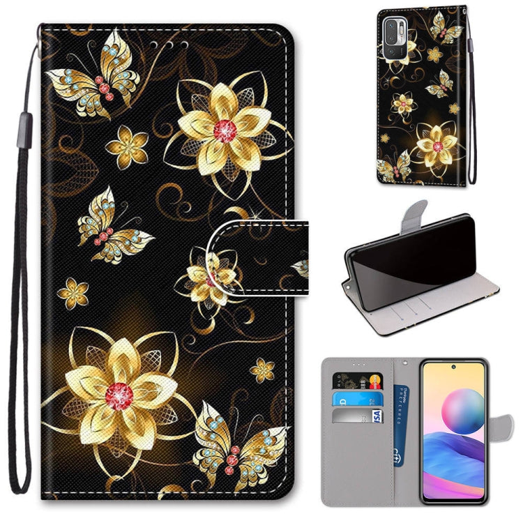 Coloured Drawing Cross Texture Horizontal Flip PU Leather Case with Holder & Card Slots & Wallet & Lanyard, For Xiaomi Redmi Note 10 4G / Note 10s, For Xiaomi Redmi Note 10 5G, For Xiaomi Redmi Note 10 Pro Max / Note 10 Pro�����������������������������...