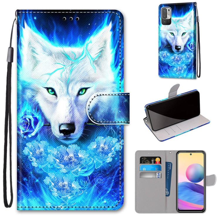 Coloured Drawing Cross Texture Horizontal Flip PU Leather Case with Holder & Card Slots & Wallet & Lanyard, For Xiaomi Redmi Note 10 4G / Note 10s, For Xiaomi Redmi Note 10 5G, For Xiaomi Redmi Note 10 Pro Max / Note 10 Pro�����������������������������...