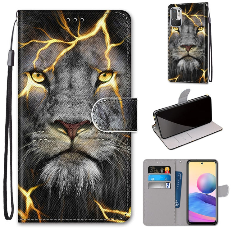 Coloured Drawing Cross Texture Horizontal Flip PU Leather Case with Holder & Card Slots & Wallet & Lanyard, For Xiaomi Redmi Note 10 4G / Note 10s, For Xiaomi Redmi Note 10 5G, For Xiaomi Redmi Note 10 Pro Max / Note 10 Pro�����������������������������...