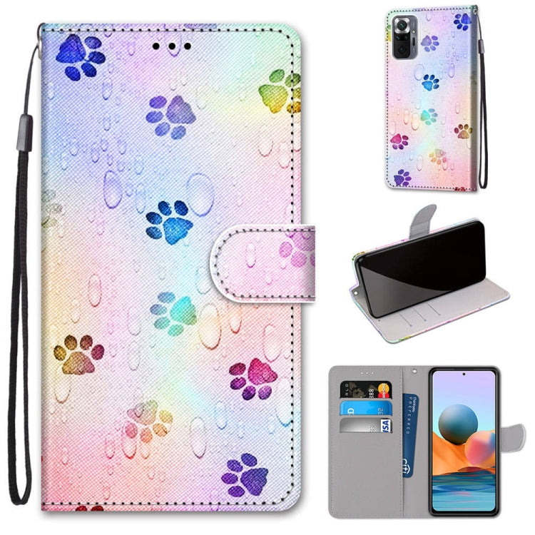 Coloured Drawing Cross Texture Horizontal Flip PU Leather Case with Holder & Card Slots & Wallet & Lanyard, For Xiaomi Redmi Note 10 4G / Note 10s, For Xiaomi Redmi Note 10 5G, For Xiaomi Redmi Note 10 Pro Max / Note 10 Pro�����������������������������...