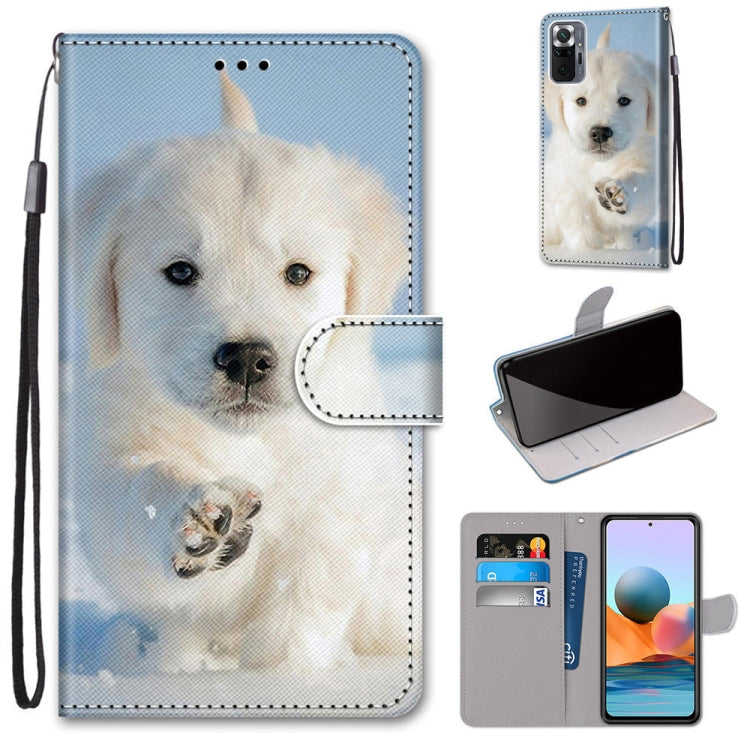 Coloured Drawing Cross Texture Horizontal Flip PU Leather Case with Holder & Card Slots & Wallet & Lanyard, For Xiaomi Redmi Note 10 4G / Note 10s, For Xiaomi Redmi Note 10 5G, For Xiaomi Redmi Note 10 Pro Max / Note 10 Pro�����������������������������...