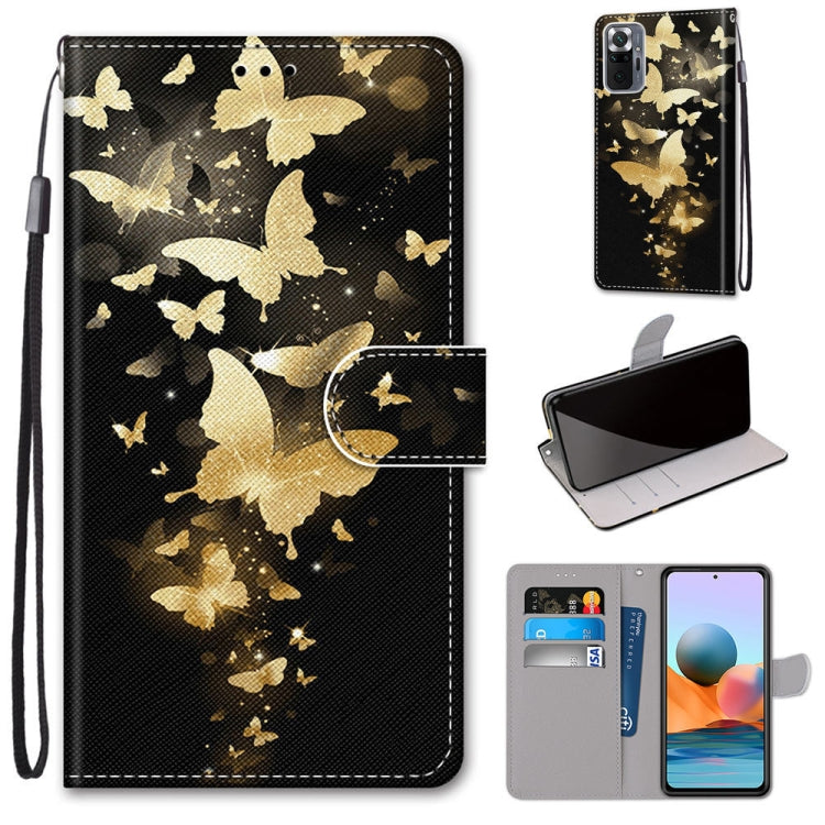 Coloured Drawing Cross Texture Horizontal Flip PU Leather Case with Holder & Card Slots & Wallet & Lanyard, For Xiaomi Redmi Note 10 4G / Note 10s, For Xiaomi Redmi Note 10 5G, For Xiaomi Redmi Note 10 Pro Max / Note 10 Pro�����������������������������...
