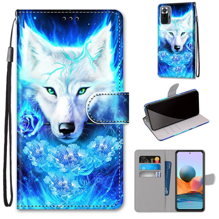 Coloured Drawing Cross Texture Horizontal Flip PU Leather Case with Holder & Card Slots & Wallet & Lanyard, For Xiaomi Redmi Note 10 4G / Note 10s, For Xiaomi Redmi Note 10 5G, For Xiaomi Redmi Note 10 Pro Max / Note 10 Pro�����������������������������...