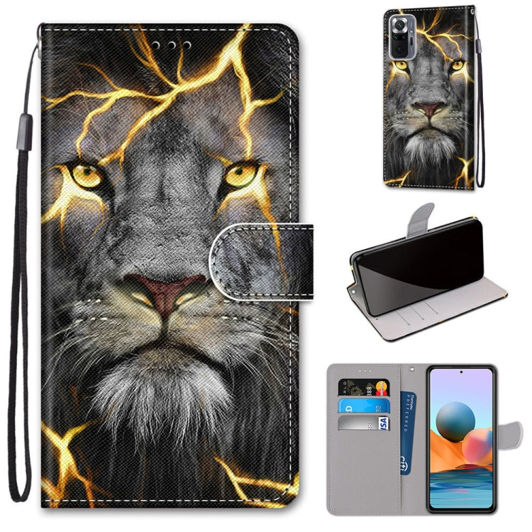 Coloured Drawing Cross Texture Horizontal Flip PU Leather Case with Holder & Card Slots & Wallet & Lanyard, For Xiaomi Redmi Note 10 4G / Note 10s, For Xiaomi Redmi Note 10 5G, For Xiaomi Redmi Note 10 Pro Max / Note 10 Pro�����������������������������...