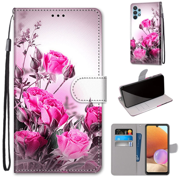 Coloured Drawing Cross Texture Horizontal Flip PU Leather Case with Holder & Card Slots & Wallet & Lanyard, For Xiaomi Redmi Note 10 4G / Note 10s, For Xiaomi Redmi Note 10 5G, For Xiaomi Redmi Note 10 Pro Max / Note 10 Pro�����������������������������...