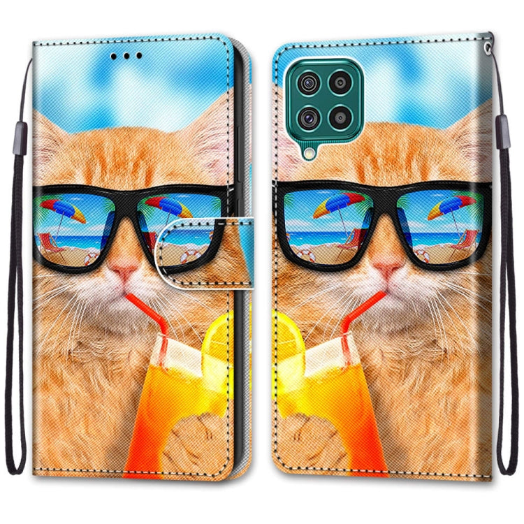Coloured Drawing Cross Texture Horizontal Flip PU Leather Case with Holder & Card Slots & Wallet & Lanyard, For Samsung Galaxy F62 / M62, For Samsung Galaxy S21 FE, For Samsung Galaxy Xcover 5