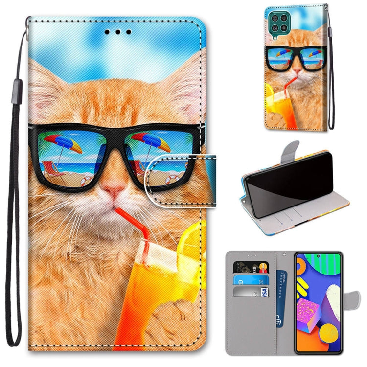 Coloured Drawing Cross Texture Horizontal Flip PU Leather Case with Holder & Card Slots & Wallet & Lanyard, For Samsung Galaxy F62 / M62, For Samsung Galaxy S21 FE, For Samsung Galaxy Xcover 5