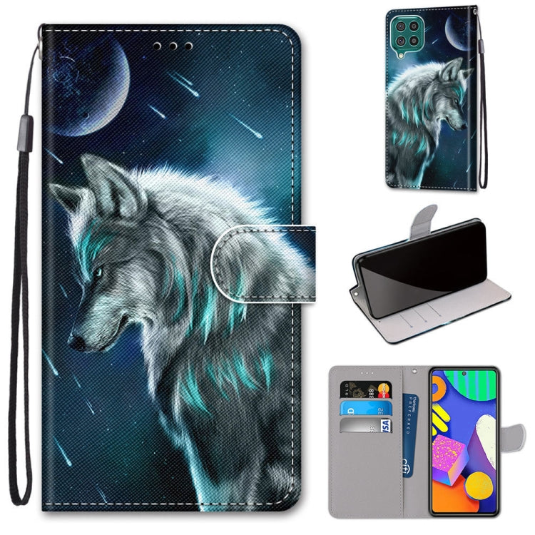 Coloured Drawing Cross Texture Horizontal Flip PU Leather Case with Holder & Card Slots & Wallet & Lanyard, For Samsung Galaxy F62 / M62, For Samsung Galaxy S21 FE, For Samsung Galaxy Xcover 5