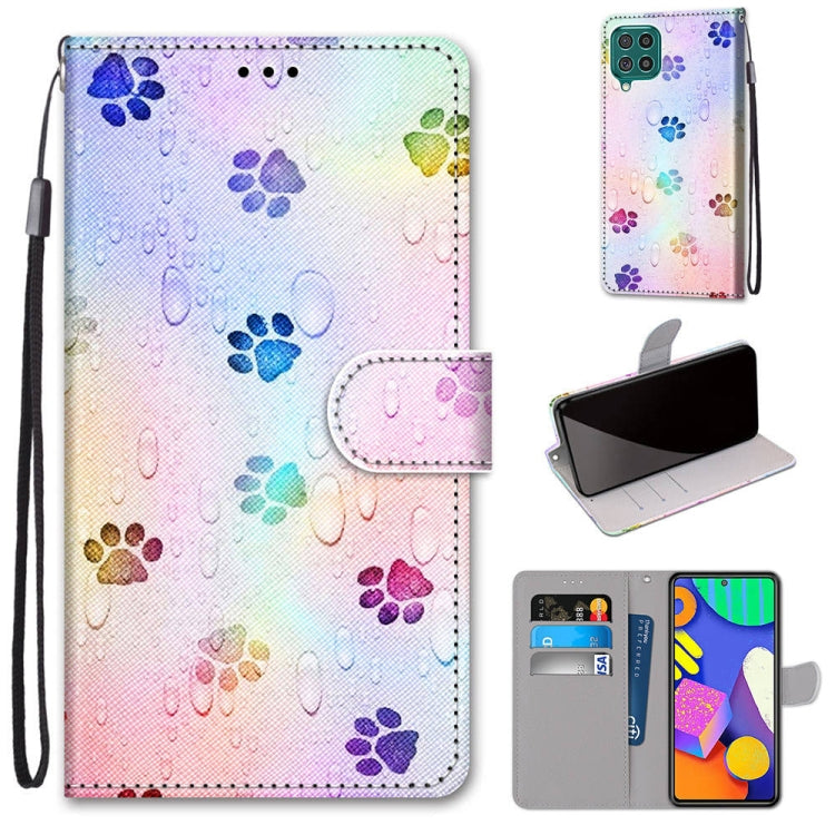 Coloured Drawing Cross Texture Horizontal Flip PU Leather Case with Holder & Card Slots & Wallet & Lanyard, For Samsung Galaxy F62 / M62, For Samsung Galaxy S21 FE, For Samsung Galaxy Xcover 5