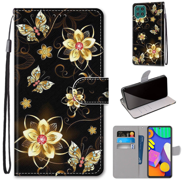 Coloured Drawing Cross Texture Horizontal Flip PU Leather Case with Holder & Card Slots & Wallet & Lanyard, For Samsung Galaxy F62 / M62, For Samsung Galaxy S21 FE, For Samsung Galaxy Xcover 5