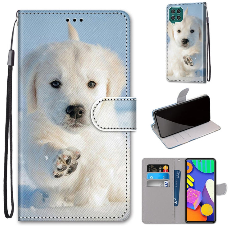 Coloured Drawing Cross Texture Horizontal Flip PU Leather Case with Holder & Card Slots & Wallet & Lanyard, For Samsung Galaxy F62 / M62, For Samsung Galaxy S21 FE, For Samsung Galaxy Xcover 5