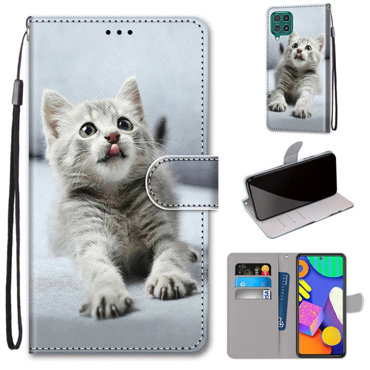 Coloured Drawing Cross Texture Horizontal Flip PU Leather Case with Holder & Card Slots & Wallet & Lanyard, For Samsung Galaxy F62 / M62, For Samsung Galaxy S21 FE, For Samsung Galaxy Xcover 5