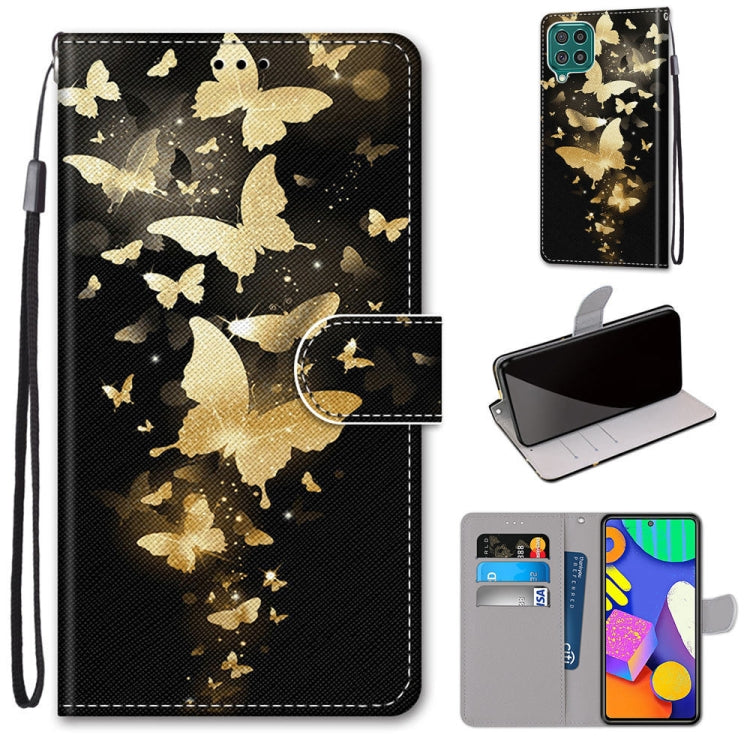 Coloured Drawing Cross Texture Horizontal Flip PU Leather Case with Holder & Card Slots & Wallet & Lanyard, For Samsung Galaxy F62 / M62, For Samsung Galaxy S21 FE, For Samsung Galaxy Xcover 5