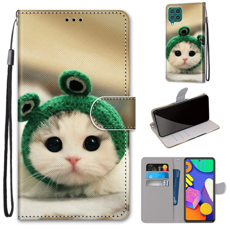 Coloured Drawing Cross Texture Horizontal Flip PU Leather Case with Holder & Card Slots & Wallet & Lanyard, For Samsung Galaxy F62 / M62, For Samsung Galaxy S21 FE, For Samsung Galaxy Xcover 5
