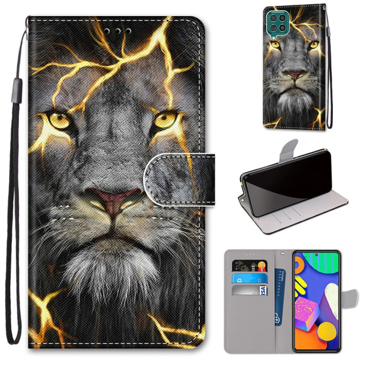 Coloured Drawing Cross Texture Horizontal Flip PU Leather Case with Holder & Card Slots & Wallet & Lanyard, For Samsung Galaxy F62 / M62, For Samsung Galaxy S21 FE, For Samsung Galaxy Xcover 5
