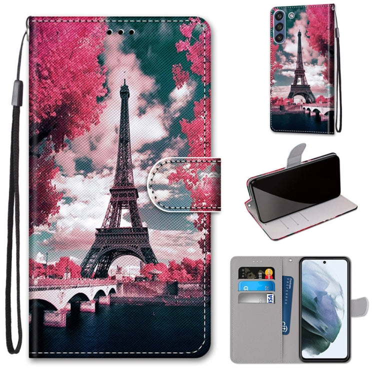 Coloured Drawing Cross Texture Horizontal Flip PU Leather Case with Holder & Card Slots & Wallet & Lanyard, For Samsung Galaxy F62 / M62, For Samsung Galaxy S21 FE, For Samsung Galaxy Xcover 5
