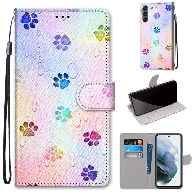 Coloured Drawing Cross Texture Horizontal Flip PU Leather Case with Holder & Card Slots & Wallet & Lanyard, For Samsung Galaxy F62 / M62, For Samsung Galaxy S21 FE, For Samsung Galaxy Xcover 5