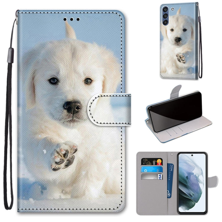 Coloured Drawing Cross Texture Horizontal Flip PU Leather Case with Holder & Card Slots & Wallet & Lanyard, For Samsung Galaxy F62 / M62, For Samsung Galaxy S21 FE, For Samsung Galaxy Xcover 5