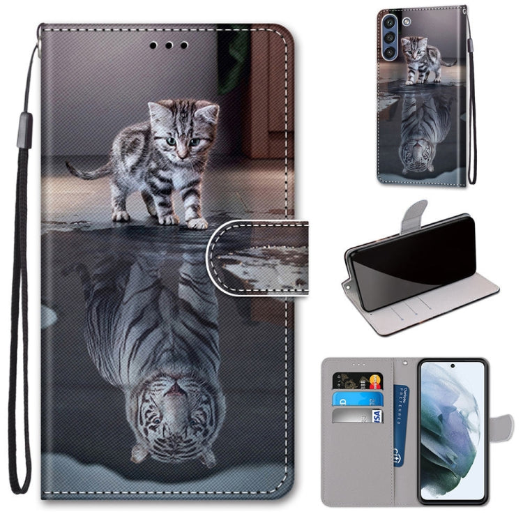 Coloured Drawing Cross Texture Horizontal Flip PU Leather Case with Holder & Card Slots & Wallet & Lanyard, For Samsung Galaxy F62 / M62, For Samsung Galaxy S21 FE, For Samsung Galaxy Xcover 5