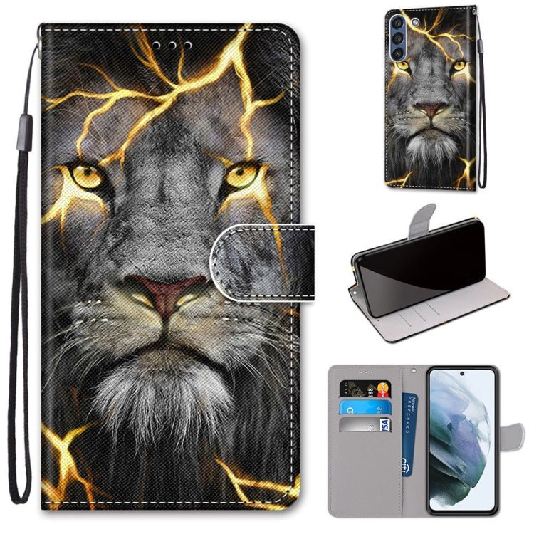 Coloured Drawing Cross Texture Horizontal Flip PU Leather Case with Holder & Card Slots & Wallet & Lanyard, For Samsung Galaxy F62 / M62, For Samsung Galaxy S21 FE, For Samsung Galaxy Xcover 5