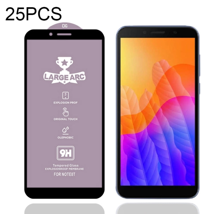 25 PCS 9H HD Large Arc High Alumina Full Screen Tempered Glass Film, For Honor 8A 2020 (25 PCS), For Huawei Y5p (25 PCS), For Huawei Y6p (25 PCS), For Honor 9S (25 PCS), For Honor 30 (25 PCS), For Huawei Y7p (25 PCS), For Honor 30S (25 PCS)������������...