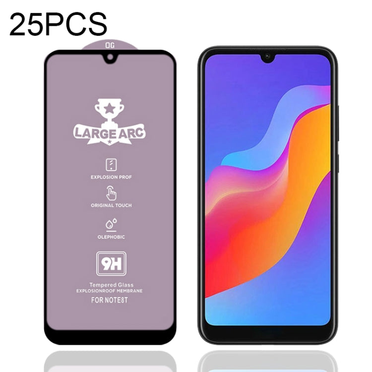 25 PCS 9H HD Large Arc High Alumina Full Screen Tempered Glass Film, For Honor 8A 2020 (25 PCS), For Huawei Y5p (25 PCS), For Huawei Y6p (25 PCS), For Honor 9S (25 PCS), For Honor 30 (25 PCS), For Huawei Y7p (25 PCS), For Honor 30S (25 PCS)������������...