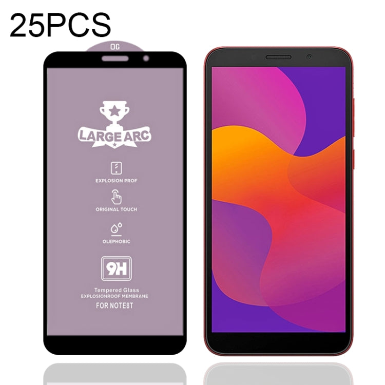 25 PCS 9H HD Large Arc High Alumina Full Screen Tempered Glass Film, For Honor 8A 2020 (25 PCS), For Huawei Y5p (25 PCS), For Huawei Y6p (25 PCS), For Honor 9S (25 PCS), For Honor 30 (25 PCS), For Huawei Y7p (25 PCS), For Honor 30S (25 PCS)������������...