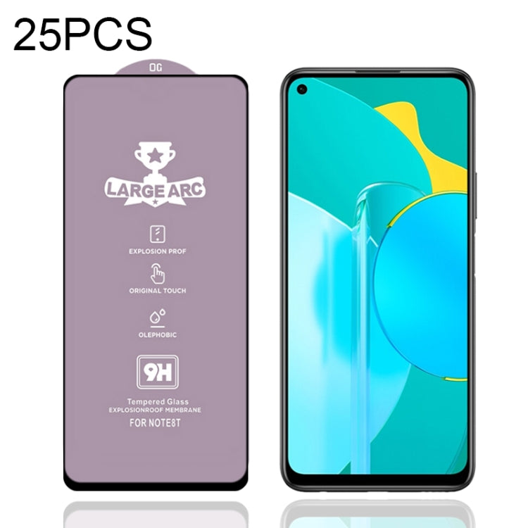 25 PCS 9H HD Large Arc High Alumina Full Screen Tempered Glass Film, For Honor 8A 2020 (25 PCS), For Huawei Y5p (25 PCS), For Huawei Y6p (25 PCS), For Honor 9S (25 PCS), For Honor 30 (25 PCS), For Huawei Y7p (25 PCS), For Honor 30S (25 PCS)������������...