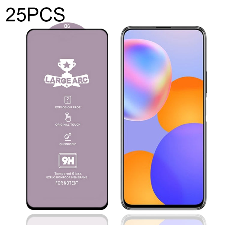 25 PCS 9H HD Large Arc High Alumina Full Screen Tempered Glass Film, For Honor 8A 2020 (25 PCS), For Huawei Y5p (25 PCS), For Huawei Y6p (25 PCS), For Honor 9S (25 PCS), For Honor 30 (25 PCS), For Huawei Y7p (25 PCS), For Honor 30S (25 PCS)������������...