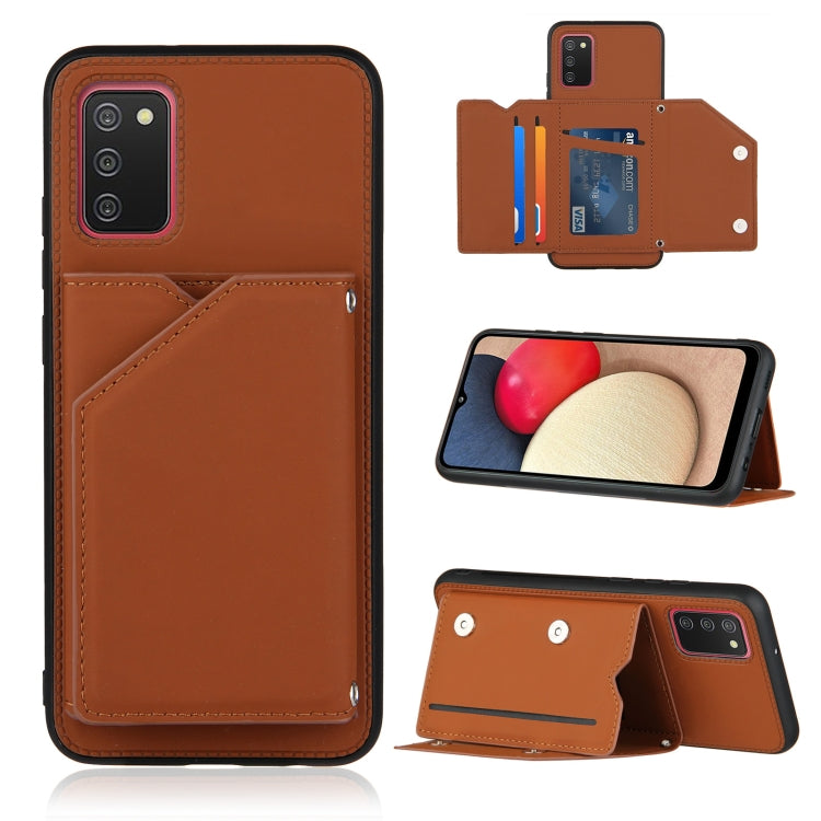 Skin Feel PU + TPU + PC Back Cover Shockproof Case with Card Slots & Holder & Photo Frame, For OPPO A93 5G, For OPPO A94, For Samsung Galaxy A02s (US Version), For Samsung Galaxy A02s (EU Version), For Samsung Galaxy A32 4G (EU Version)����������������...