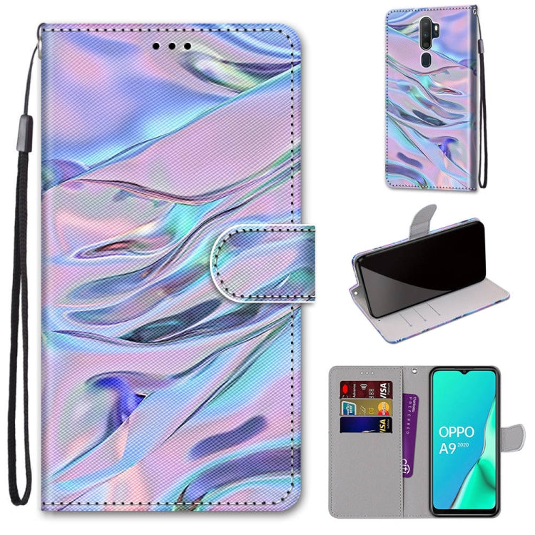 Coloured Drawing Cross Texture Horizontal Flip PU Leather Case with Holder & Card Slots & Wallet & Lanyard, For OPPO A9 (2020) / A5 (2020) / A11X / A11, For OPPO A15 / A15s, For OPPO A53 4G(2020) / A53s / A32 / A33 (2020)�������������������������������...