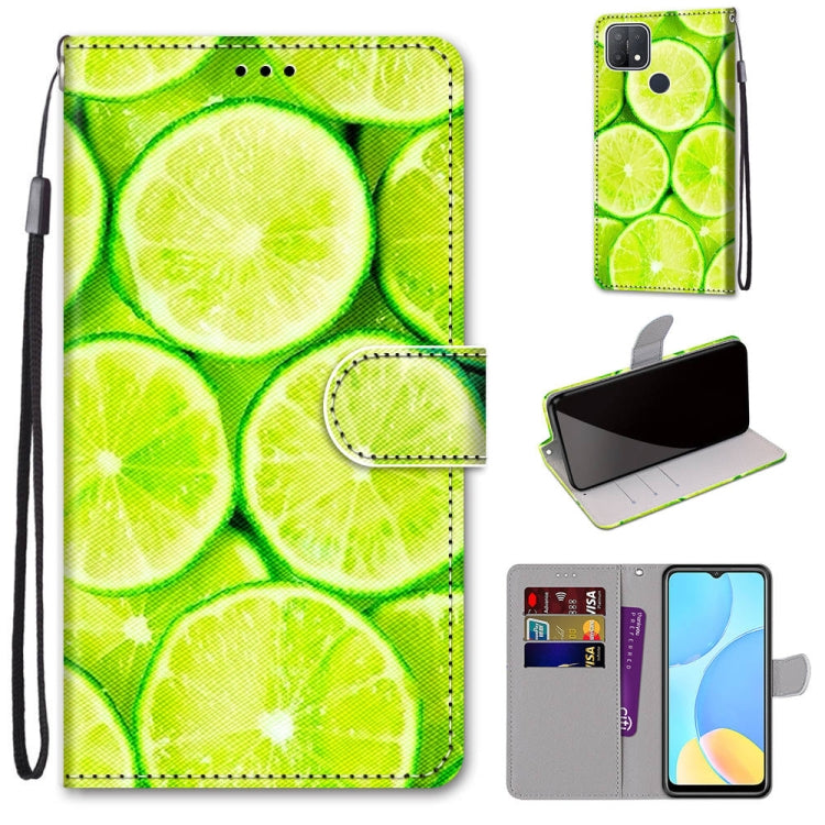 Coloured Drawing Cross Texture Horizontal Flip PU Leather Case with Holder & Card Slots & Wallet & Lanyard, For OPPO A9 (2020) / A5 (2020) / A11X / A11, For OPPO A15 / A15s, For OPPO A53 4G(2020) / A53s / A32 / A33 (2020)�������������������������������...