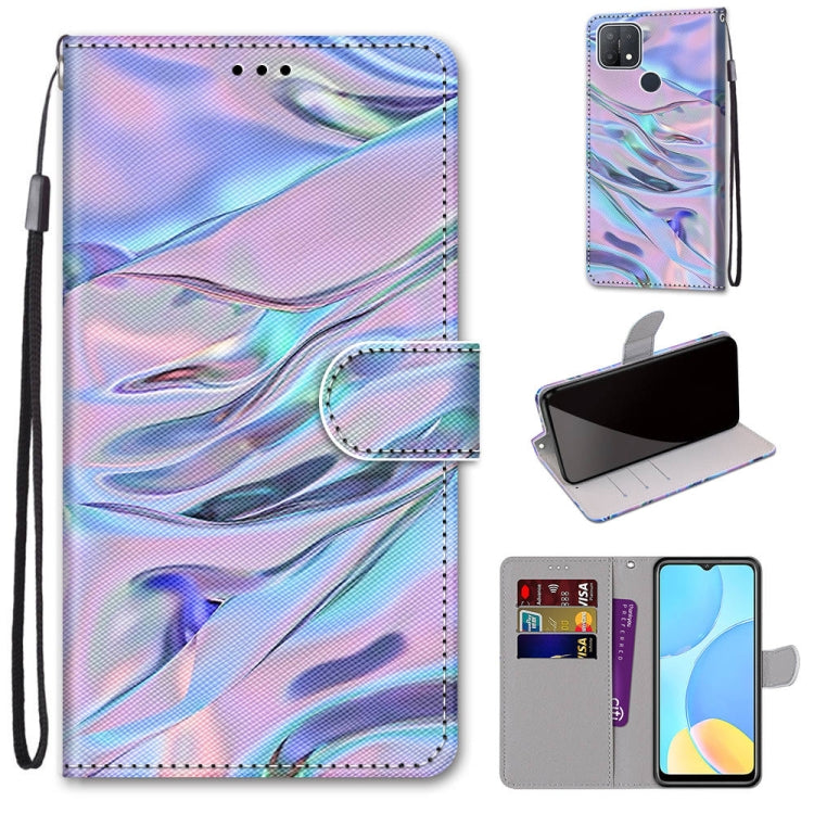 Coloured Drawing Cross Texture Horizontal Flip PU Leather Case with Holder & Card Slots & Wallet & Lanyard, For OPPO A9 (2020) / A5 (2020) / A11X / A11, For OPPO A15 / A15s, For OPPO A53 4G(2020) / A53s / A32 / A33 (2020)�������������������������������...