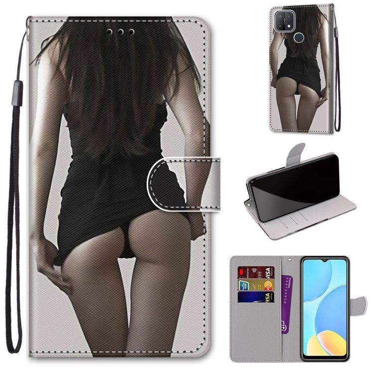 Coloured Drawing Cross Texture Horizontal Flip PU Leather Case with Holder & Card Slots & Wallet & Lanyard, For OPPO A9 (2020) / A5 (2020) / A11X / A11, For OPPO A15 / A15s, For OPPO A53 4G(2020) / A53s / A32 / A33 (2020)�������������������������������...