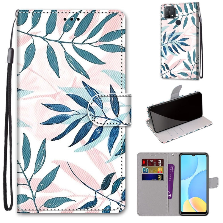 Coloured Drawing Cross Texture Horizontal Flip PU Leather Case with Holder & Card Slots & Wallet & Lanyard, For OPPO A9 (2020) / A5 (2020) / A11X / A11, For OPPO A15 / A15s, For OPPO A53 4G(2020) / A53s / A32 / A33 (2020)�������������������������������...