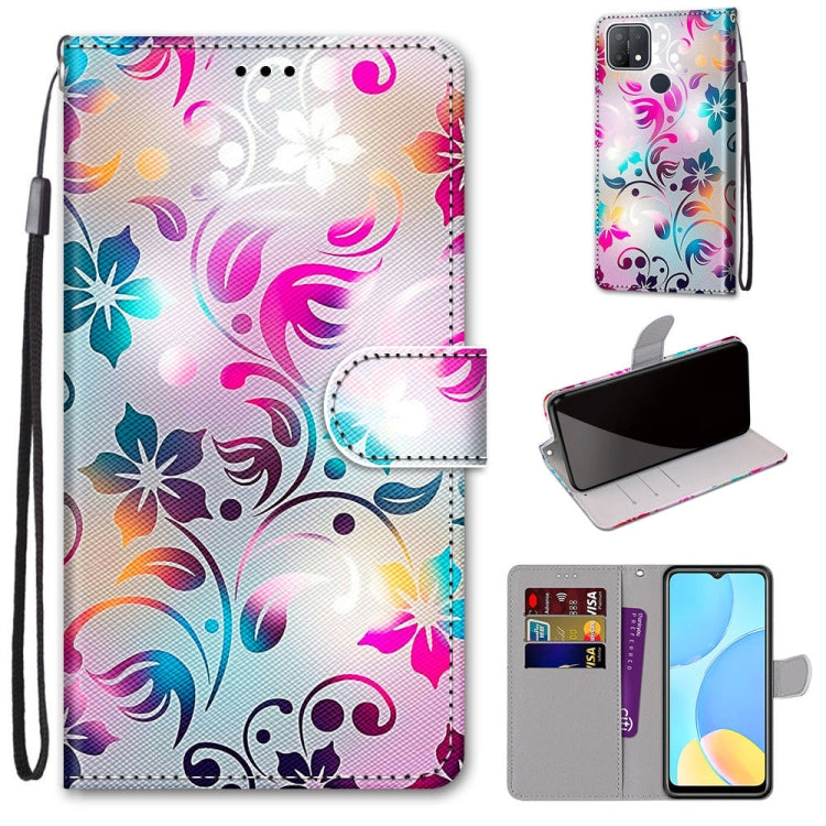 Coloured Drawing Cross Texture Horizontal Flip PU Leather Case with Holder & Card Slots & Wallet & Lanyard, For OPPO A9 (2020) / A5 (2020) / A11X / A11, For OPPO A15 / A15s, For OPPO A53 4G(2020) / A53s / A32 / A33 (2020)�������������������������������...